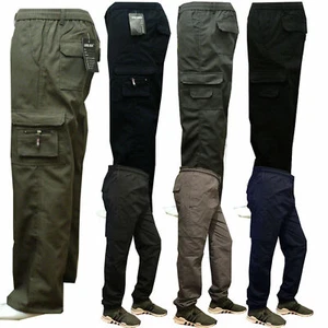 Nuevos pantalones elásticos de carga combate trabajo algodón ligeros parte inferior - Imagen 1 de 6