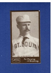 JOHN CLARKSON, St.Louis Browns/Cardinals~1895 Mayo Cut Plug N300|REPRINT 1986 EX