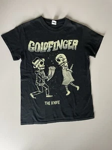 T-shirt coppia copertina album Goldfinger The Knife taglia small slim Gildan - Foto 1 di 5
