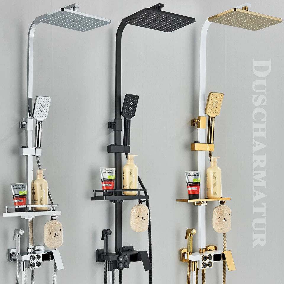 Thermostat Duscharmatur Duschpaneel Regendusche Duschset Massage Duschsystem - Bild 1 von 1
