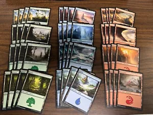 MTG Khans Of Tarkir Basic Land Playset, 4x Of Each Art (80 Total Cards) - Picture 1 of 2