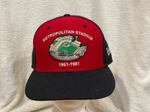 RARE Minnesota Twins Men's 7 1/8 Metropolitan Stadium 59Fifty New Era Hat, NICE! - Picture 1 of 4