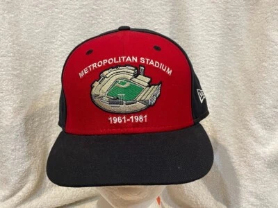RARE Minnesota Twins Men's 7 1/8 Metropolitan Stadium 59Fifty New Era Hat, NICE! - Image 1 of 4