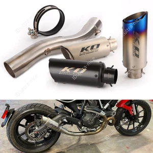 For Ducati Scrambler Monster 797 Exhaust Pipe 51mm Muffler Tips with DB Killer - Picture 1 of 9