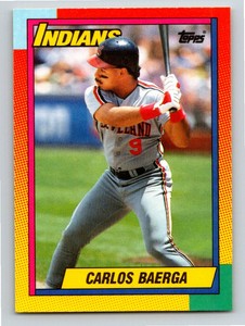 1990 Topps Traded Carlos Baerga RC Cleveland Indians #6T