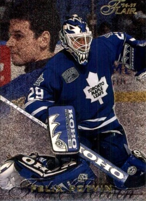 1996-97 Fleer Flair #91 Felix Potvin Toronto MAPLE LEAFS — 第 1/2 张图片