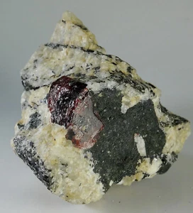 NATURAL ZIRCON-130 Grams Red Zircon Crystal with Biotite from Pakistan, (Gv-32) - Bild 1 von 7