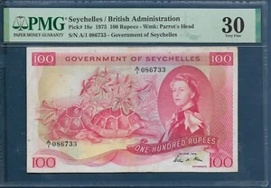 Seychelles British Administration 100 Rupees, 1975, P 18e, PMG 30 VF - Picture 1 of 2
