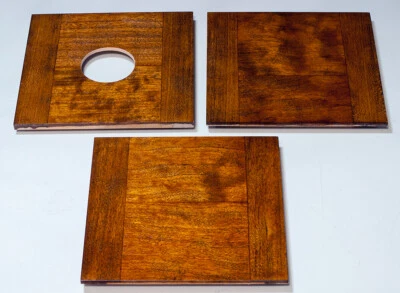 1 LENS BOARD 5.25" x 5.25" for KORONA Pictorial 5x7 Camera, made of solid Cherry - Image 1 of 4