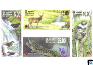 Sri Lanka Stamps 2010, Horton Plains National Park, Deer, Monkey, Lizard, MNH - Picture 1 of 1