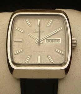 Vintage Automatic Armbanduhr Primato in Edelstahl – Cal. ETA 2789 – Day Date - Picture 1 of 9