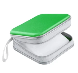 Organizador de estuche de disco CD verde DVD VCD soporte portátil bolsa de almacenamiento álbum - Imagen 1 de 6