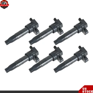 Juego de 6 bobinas de encendido para Hyundai Sonata Santa Fe 2006-2017 Kia Optima Sorento - Imagen 1 de 14