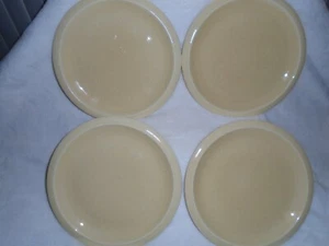 FRANCISCAN SEA SCULPTURES Soft Beige/Yellow - Lot of 4 - DINNER PLATES 10 5/8" - Picture 1 of 8