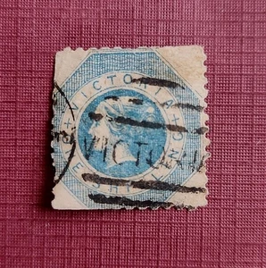 Lot A1. Australia 1854 Queen Victoria One shilling Used - Bild 1 von 2