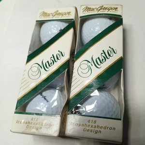 Neu MacGregor Master Golfbälle 418 Icosahexahedron Design 2er Set 3 Packungen - Bild 1 von 4