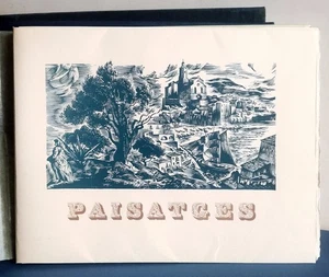 LANDSCHAFTEN Gedichte, original Lithographien von Marti BAS EO lim. Nr. 24/55 ex. Poesie - Bild 1 von 8