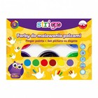 5902315579613 Farby do malowania palcami 6kol 40ml STRIGO SSC298 WPC