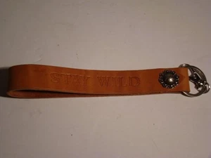 Leather Key Ring Strap Stay Wild Women's 6.25 Inches Long - Bild 1 von 6
