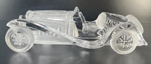 Daum France Crystal Bugatti Roadster 55 Frosted 12.5" Long - Picture 1 of 9