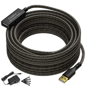 Active USB Extension Cable 50 Feet, USB 2.0 A Male to Female Cord (from 2ft to - Picture 1 of 6