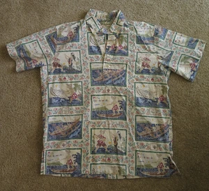 Reyn Spooner MELE KALIKIMAKA Christmas Hawaiian Shirt Surf Limited Issue Size M - Picture 1 of 13