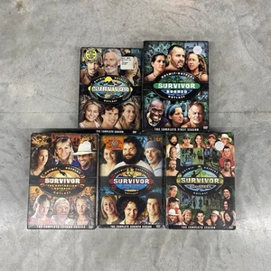 Survivor 5 Season Box Set Lot: Seasons 1, 2, 7, Palau, All Stars - Foto 1 di 2