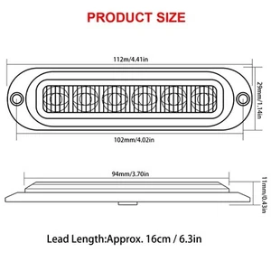 ‘4Pcs Truck Side Lights High Brightness 90LM IP65 Waterproof 6 LEDs Truck - Picture 1 of 24