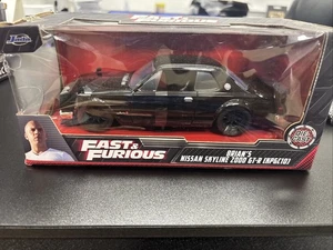 Jada Diecast Metal 1:24 Fast and Furious Brian's Nissan Skyline 2000 GT-R - Picture 1 of 9