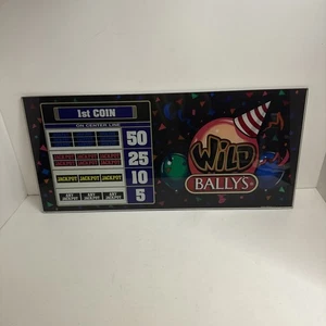 Bally Gaming Wild Bally’s Wild Party Round Top Belly Glas Vintage S5500 S6000 - Bild 1 von 23