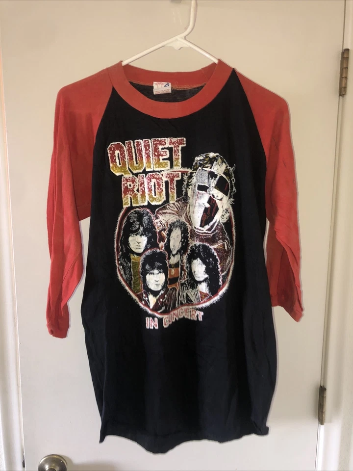Camisa De Colección Años 80 Quiet Riot In Concert Metal Health Tour Adulto Talla XL Timbre Foto 1 de 4