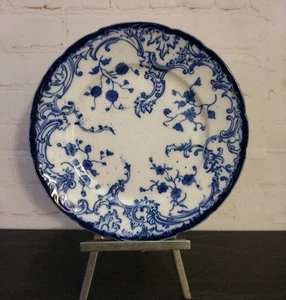 Antique W. H. Grindley MARIE Pattern Flow Blue Floral Plate 8.75" - Picture 1 of 8