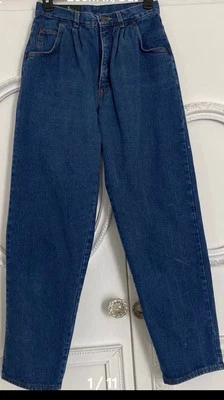 Pantalones de mezclilla vintage para mujer talla 11 cintura alta plisados EE. UU. Hunt Club Foto 1 de 4