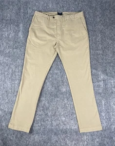 Todd Snyder Chino Pants Mens 38x32 (Fits 36x31) Khaki Tan Slim Fit Side Tab - Picture 1 of 7