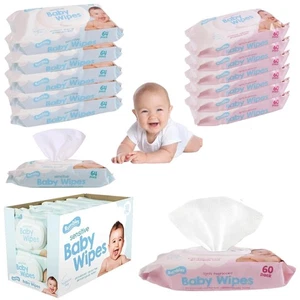 Fragranced & Sensitive Baby Wipes Wet Wipes Alcohol Free,PH Balanced,Soft - Picture 1 of 27