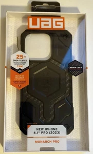 UAG Urban Armor Gear Monarch Pro Case Apple iPhone 15 Pro 6.1"- Carbon Fiber - Picture 1 of 1