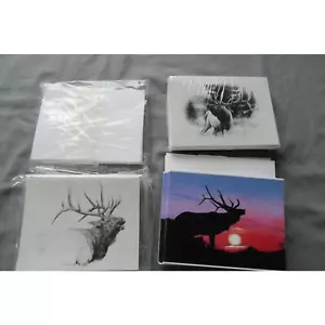 Lot Cafe Press Elk Blank Note Thank You Cards 60 New With Envelopes. - Picture 1 of 8