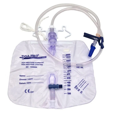 TIGA-MED 10x sacchetti per urina sistema chiuso sistema di drenaggio delle urine sacchetto catetere sistema urinario