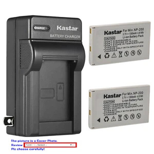 Kastar Battery AC Wall Charger for NP-200 & Konica Minolta DiMAGE Xt Biz Camera - Picture 1 of 11