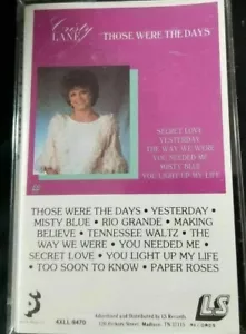 Cristy Lane - Those Were The Days - Audio Cassette Tape - Picture 1 of 1