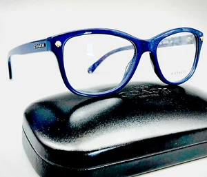 COACH HC 6095 / 5422 - Woman's Eyeglasses 52-16-135mm NAVY BLUE 100% Original - Picture 1 of 8
