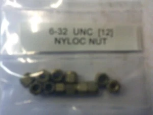 6-32 UNC DEEP NYLOC TUERCAS X 12 - Imagen 1 de 1