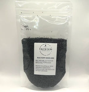 Twisted Pantry Essentials Blue/Black Poppy Seeds 25g - 5kg Food Safe - Picture 1 of 6
