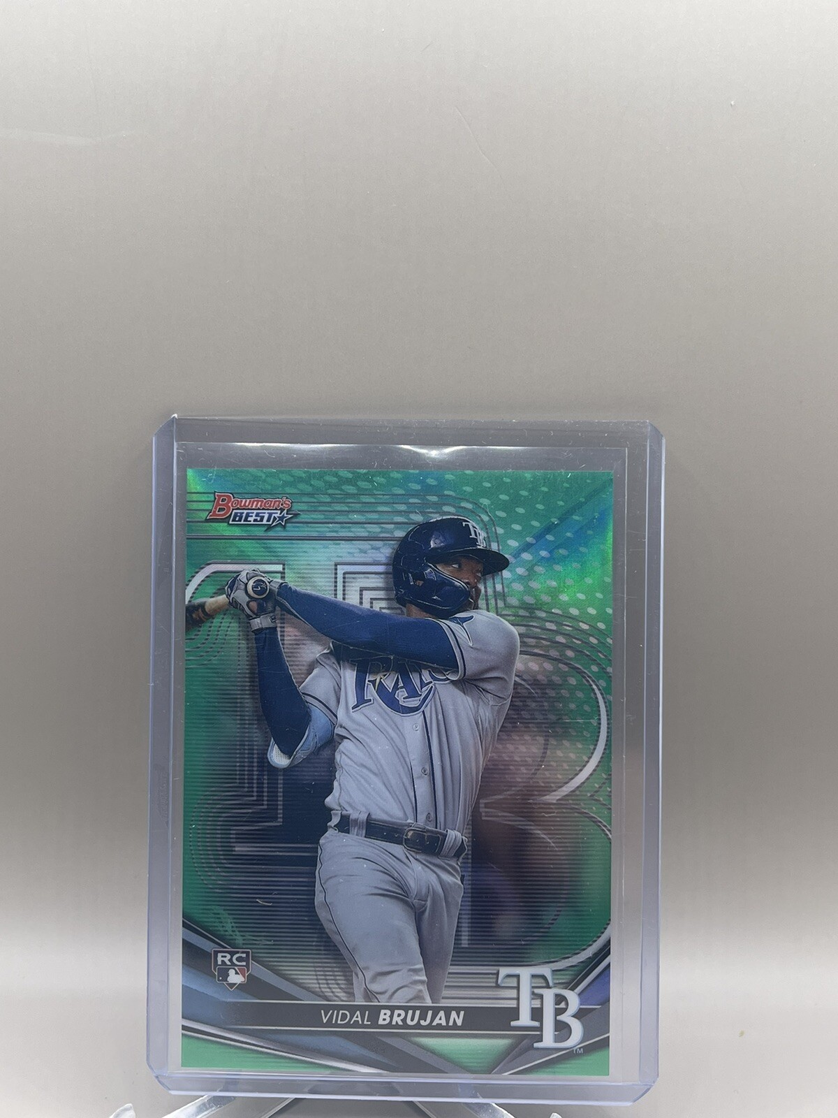 2022 Bowman’s Best VIDAL BRUJAN Rookie RC Green Refractor #d/99 Rays