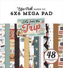 Echo Park Double-Sided Mega Paper Pad 6"x6" 48/Pkg-Let's Take The Trip Cardmaker