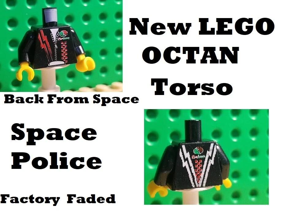 LEGO Minifigura Chaqueta de Cuero Torso Rayo Corredor OCTAN Cuerpo de Policía Espacial Foto 1 de 1