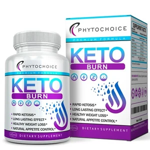 Weight Loss Keto Diet Pills - Natural Ketones Best Fat Burner for Women & Men - Picture 1 of 8