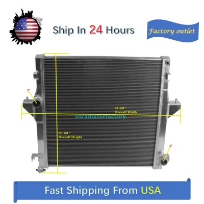 3Rows All Aluminum Radiator For Dodge Ram2500 2003-2009/Ram3500 2003-2007 5.9L - Image 1 of 4