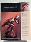 PIÈCE D'ART RICHARD MACDONALD VINTAGE ORIG 1998 PUBLICITÉ