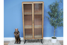 Large Industrial Style Cupboard Rustic Wooden Storage / Display Cabinet 7199